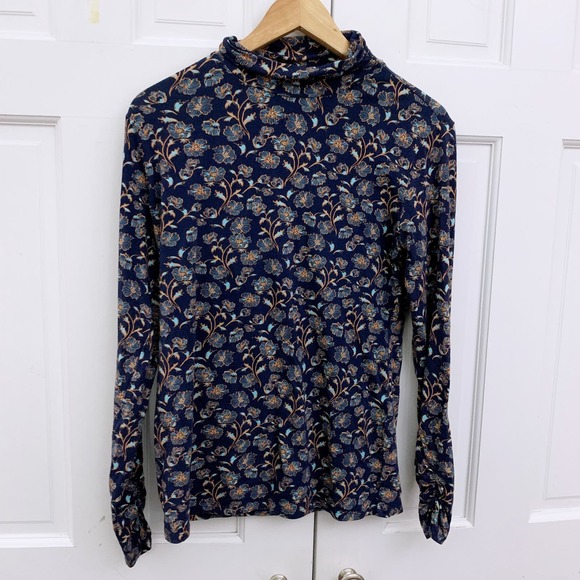 Sundance Winding Florals Turtleneck Top - Picture 2 of 8